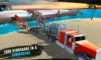 Unterwasser Dino Transport Spiel Plakat