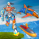 APK Robot Dolphin Transform Submarine: Army Robot Game
