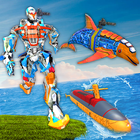 Robot Dolphin Transform Submarine: Army Robot Game Zeichen