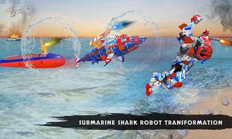 US Army Robot Shark Submarine Transform Robot Game screenshot 1