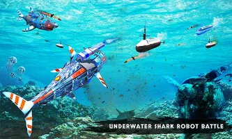 US Army Robot Shark Submarine Transform Robot Game ảnh chụp màn hình 3