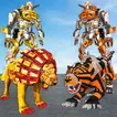 US Police Lion Robot vs Tiger Robot Wars Transform