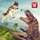 The Wolf vs Dinosaur Adventure biểu tượng