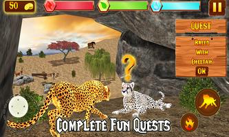 برنامه‌نما Wild Cheetah Hunt Simulator 3D عکس از صفحه
