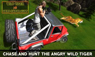 Wild Tiger Vs Hero Sniper Hunt capture d'écran 2