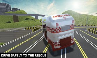 Ambulance Tuk Tuk Rescue 2017 screenshot 1