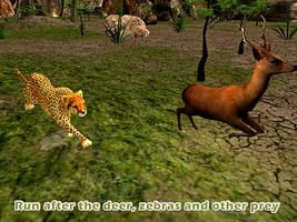 Angry Cheetah Attack Sim 3D poster