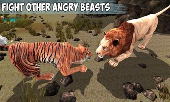 Angry Lion Jungle Survival 3D capture d'écran 3