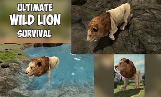 Angry Lion Jungle Survival 3D Affiche