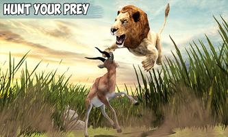 Angry Lion Jungle Survival 3D capture d'écran 1