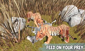 Angry Tiger Jungle Survival 3D تصوير الشاشة 1