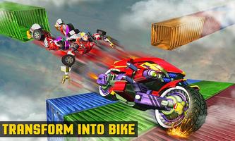 Impossible Bike Parking Tracks Robot Transform 3D 스크린샷 1