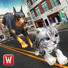 آیکون‌ Dog vs Cat Survival Fight Game