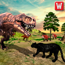 Wild Black Panther VS Dinosaur Survival Simulator APK