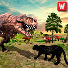 Wild Black Panther VS Dinosaur Survival Simulator иконка