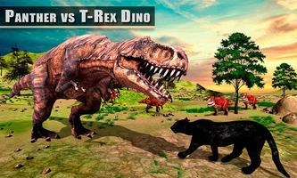 Wild Black Panther VS Dinosaur Survival Simulator โปสเตอร์