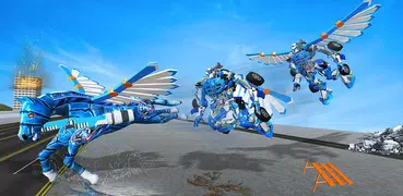 Robot Unicorn Bike Transform Battleground Royale