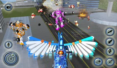 Robot Unicorn Bike Transform Battleground Royale APK download