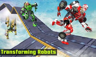 Impossible Car Parking Tracks Transform Robot Game screenshot 1