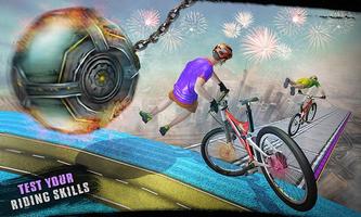 Impossible BMX Crazy Rider Stunt Racing Tracks 3D ảnh chụp màn hình 1