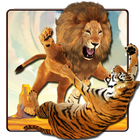 Lion Vs Tiger Wild Adventure أيقونة