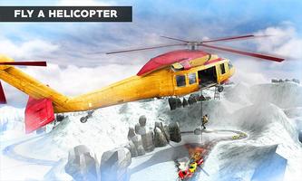 Offroad Ambulance Emergency Rescue Helicopter Game Affiche
