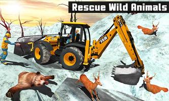 Off road Heavy Excavator Animal Rescue Helicopter Screenshot 2