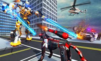 US Police Cop Dog Robot Transform: Robot Car Wars Poster