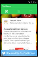 Tips Diet Bahasa Indonesia plakat