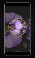 Violet Color Clock Affiche