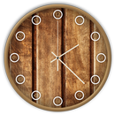 Wooden Live Wallpaper Clock APK