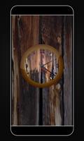Wooden Live Wallpaper Clock capture d'écran 1