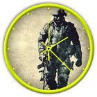 Army clock live wallpaper-icoon