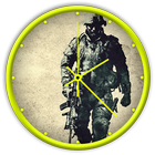 Army clock live wallpaper icône