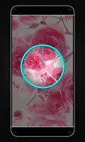 Pink Roses Live Wallpaper Clock capture d'écran 2