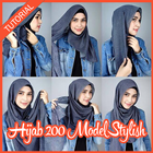 Tutorial Hijab 200+ Model Stylish 2017-icoon