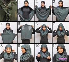 1 Schermata Tutorial Hijab 200+ Model Stylish 2017