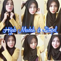 Tutorial Hijab Mudah Dan Simpel 2017 plakat