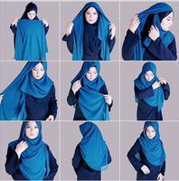 Tutorial Hijab Syar'I Segi Empat स्क्रीनशॉट 1