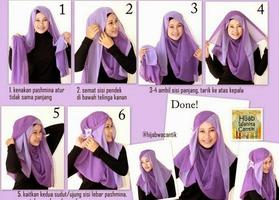 Tutorial Hijab Syar'I Segi Empat capture d'écran 3