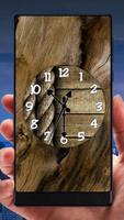 Wood Analog Clock Live Wallpaper ポスター