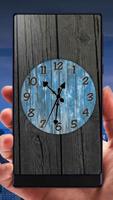 Wood Analog Clock Live Wallpaper تصوير الشاشة 1