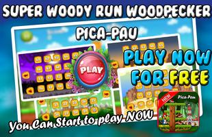 Super Woody Run Woodpecker โปสเตอร์