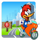 Woody adventures super Woodpecker moto-icoon