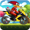 Woody Crazy Woodpecker Motorbike Adventure