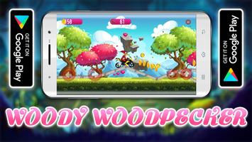 Woody Crazy Woodpecker Motorbike Adventure plakat