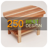 250 Table en bois Design icône