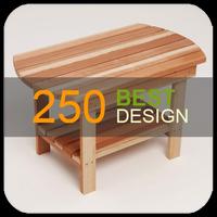 250 Table en bois Design Affiche