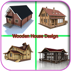 Diseño de la casa de madera icono