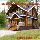 Wooden house design ideas icône